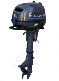 Лодочный мотор ALLFA CG F6S четырехтактный (б/у)