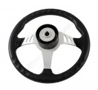 Рулевое колесо SKIPPER обод черный, спицы серебряные д. 350 мм Volanti Luisi