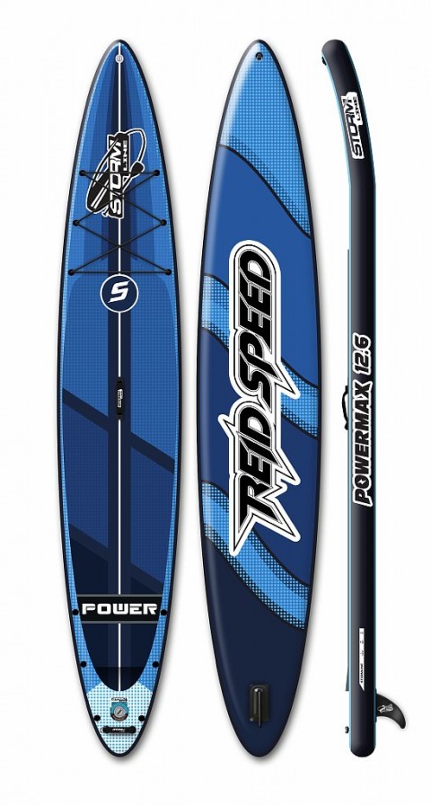 Надувная доска для SUP серфинга Stormline Power Max Model 12.6 Rase Series
