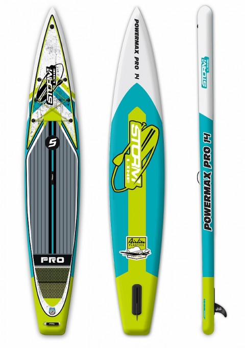 Надувная доска для SUP серфинга Stormline Power Max Pro Model 14 Race Series