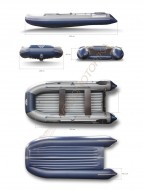 Надувная лодка Флагман 400 U (пиксельный камуфляж)